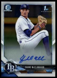 2018 Bowman Chrome Shane McClanahan On-Card Auto