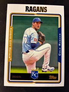 Cole Ragans 2025 Topps Archives Kansas City Royals Card