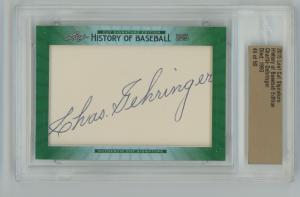 Charlie Gehringer 2015 Leaf Cut Signature Auto /50