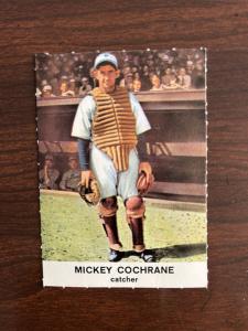 1961 Golden Press Mickey Cochrane Hall of Fame Card