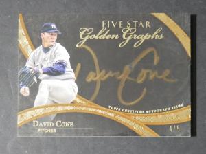 David Cone 2014 Topps Five Star Autograph 4/5