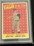 1958 Topps Mickey Mantle All Star Card