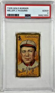 1911 T205 Miller Huggins Baseball Card PSA 2