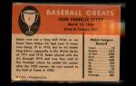 1961 Fleer Baseball Greats Home Run Baker #6