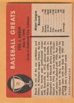Edd Roush Cincinnati Reds 1961 Fleer Card