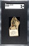 1921 Red Faber Die-Cut HOF Baseball Card