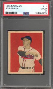 1949 Bowman Bob Feller PSA 2 Baseball Card
