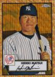2021 Topps Chrome Hideki Matsui Gold Refractor /50