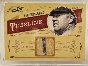 2012 Playoff Prime Cuts Burleigh Grimes Jersey #6