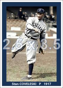 Stan Coveleski 1917 Cleveland Indians Colorized Print