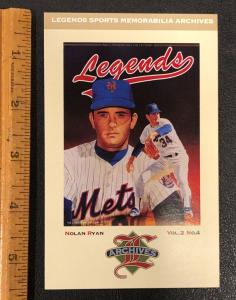 Nolan Ryan 1992 Legends Magazine Archives Postcard