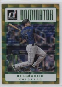 2017 Panini Donruss Dominators DJ LeMahieu Gold Card