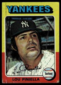 Lou Piniella 1975 Topps Baseball Card #217