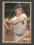 1962 Topps Roger Maris #1 Yankees Card