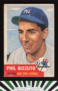 1953 Topps Phil Rizzuto Baseball Card #114