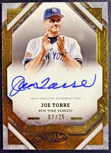 Joe Torre 2025 Topps Tier One Autograph 07/25