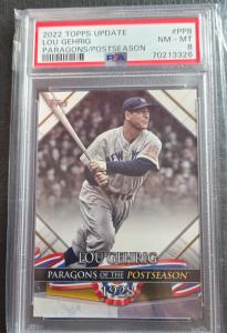 2022 Topps Lou Gehrig Paragons Postseason Card