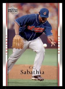 2007 Upper Deck CC Sabathia Cleveland Indians Card