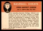 1961 Fleer Baseball Greats #48 Ban Johnson Card