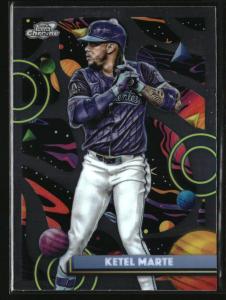 2025 Topps Chrome Cosmic Ketel Marte #175 Card