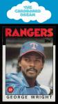 George Wright 1986 Topps Texas Rangers Card #169