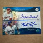 Upper Deck Dual Auto Mark Teixeira Frank Howard /35