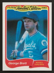 1985 Fleer Limited Edition George Brett Card