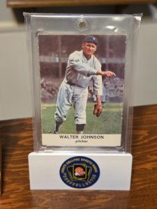 1961 Golden Press Walter Johnson Hall of Fame Card
