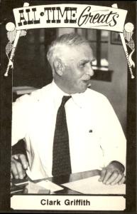 1973-80 TCMA Clark Griffith All-Time Great Postcard