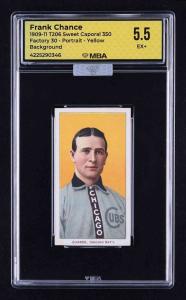Frank Chance T206 Sweet Caporal Card 5.5