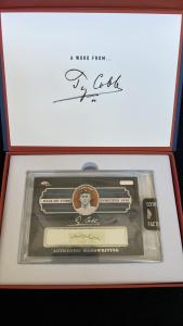 Ty Cobb Handwriting Cut “Even” HOF 1936