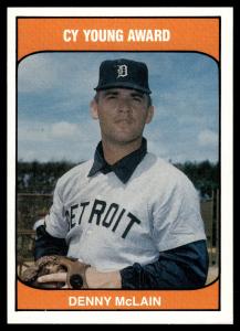 1985 TCMA Denny McLain Tigers Cy Young Card
