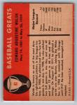 1961 Fleer Ed Walsh Baseball Card #83 HOF