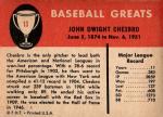 1961 Fleer Jack Chesbro Baseball Card #13