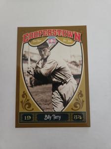 2013 Panini Cooperstown Billy Terry Baseball Card