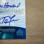 Upper Deck Dual Auto Mark Teixeira Frank Howard /35