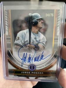 2023 Topps Tribute Jorge Posada Autograph Gold /75
