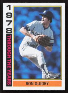 2025 Topps Heritage Ron Guidry TTY-3 Card