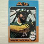 1975 Topps Reggie Jackson Baseball Card #300