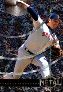 1996 Metal Universe Roger Clemens Red Sox Card