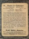 1939 Play Ball Charley Gehringer Card #50