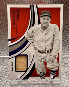 2021 Panini Immaculate Joe McCarthy Legends Card