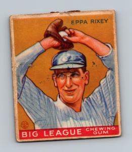 1933 Goudey Eppa Rixey HOF Baseball Card