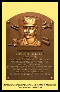 Tim Keefe Cooperstown Hall of Fame Postcard