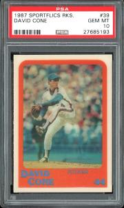 David Cone 1987 Sportflics Rookie #39 PSA 10