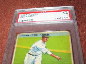 1933 Goudey #79 Urban Faber Chicago White Sox