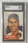 1953 Topps Bob Feller Card #54 SGC 2