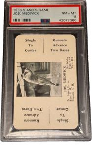 1936 Joe Medwick St. Louis Cardinals Card PSA 8