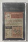 1953 Topps Bob Feller Card #54 SGC 2