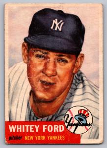 1953 Topps Whitey Ford Yankees Baseball Card
